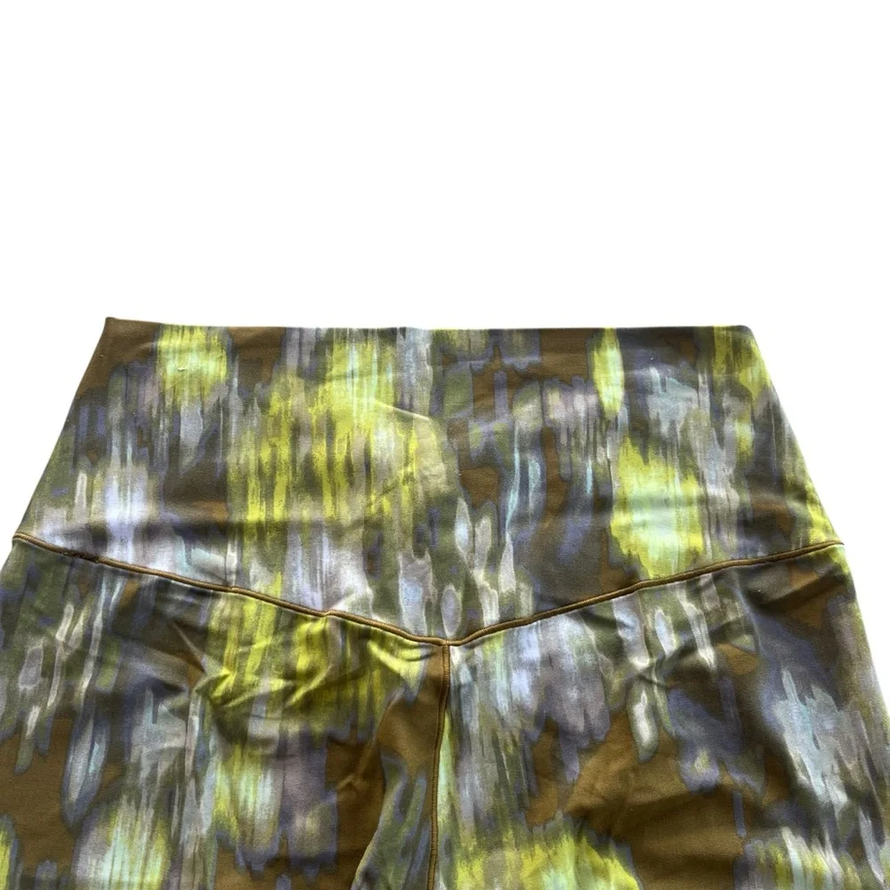 Offline By Aerie Womens XL Long Green Brown Abstract Real Me 7/8 Hi-rise Legging